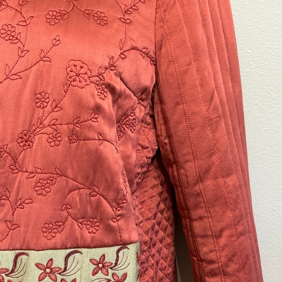 Vintage - Summit‎ Silks - 100% Silk Embroidered Jacket - Picture 3 of 11